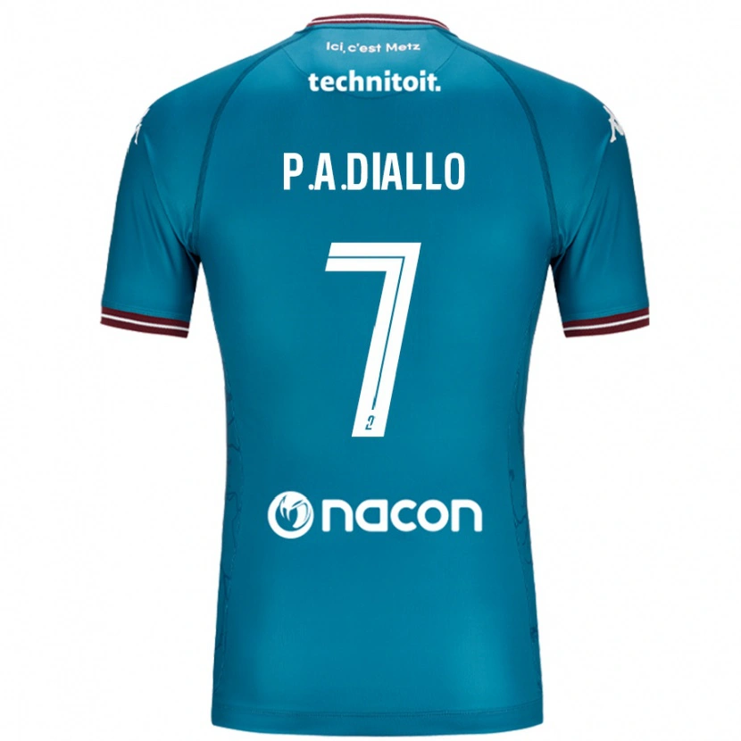 Danxen Men Papa Amadou Diallo #7 Bleu Petrole Away Jersey 2024/25 T-Shirt