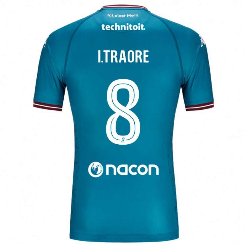 Danxen Men Ismaël Traoré #8 Bleu Petrole Away Jersey 2024/25 T-Shirt