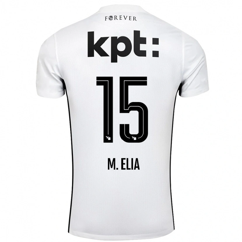 Danxen Men Meschack Elia #15 White Black Away Jersey 2024/25 T-Shirt
