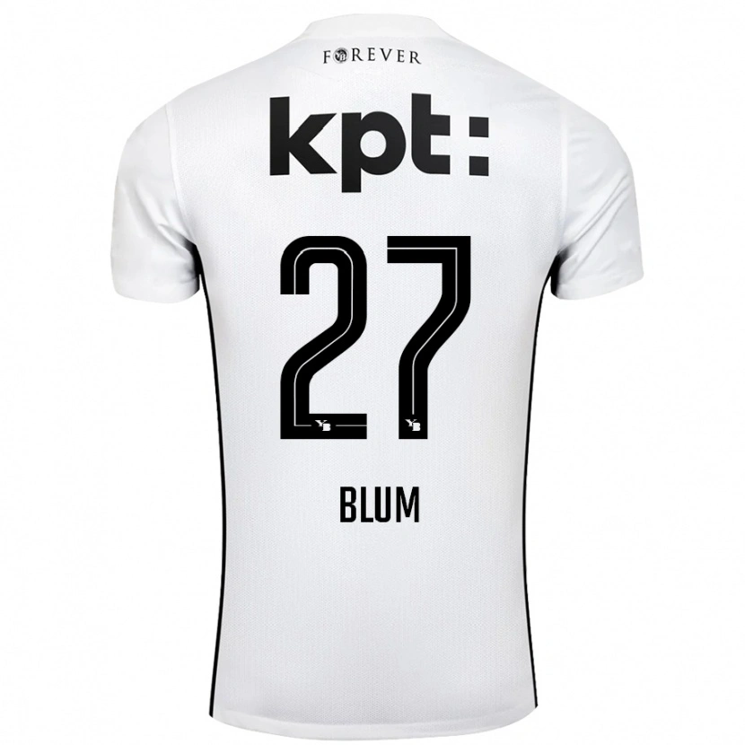 Danxen Men Lewin Blum #27 White Black Away Jersey 2024/25 T-Shirt