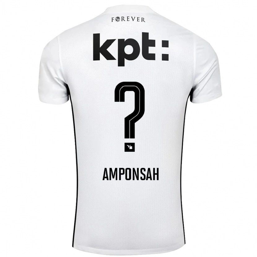 Danxen Men Bright Amponsah #0 White Black Away Jersey 2024/25 T-Shirt