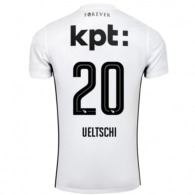 Danxen Men Rilana Ueltschi #20 White Black Away Jersey 2024/25 T-Shirt