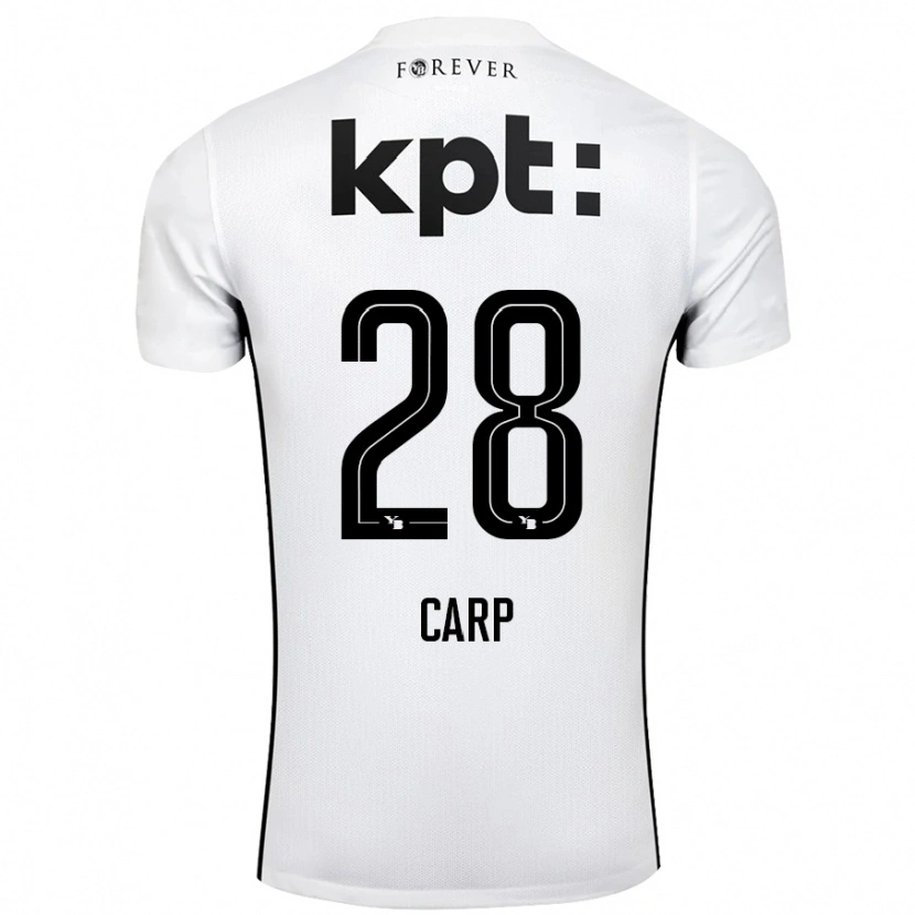 Danxen Men Cristina Carp #28 White Black Away Jersey 2024/25 T-Shirt