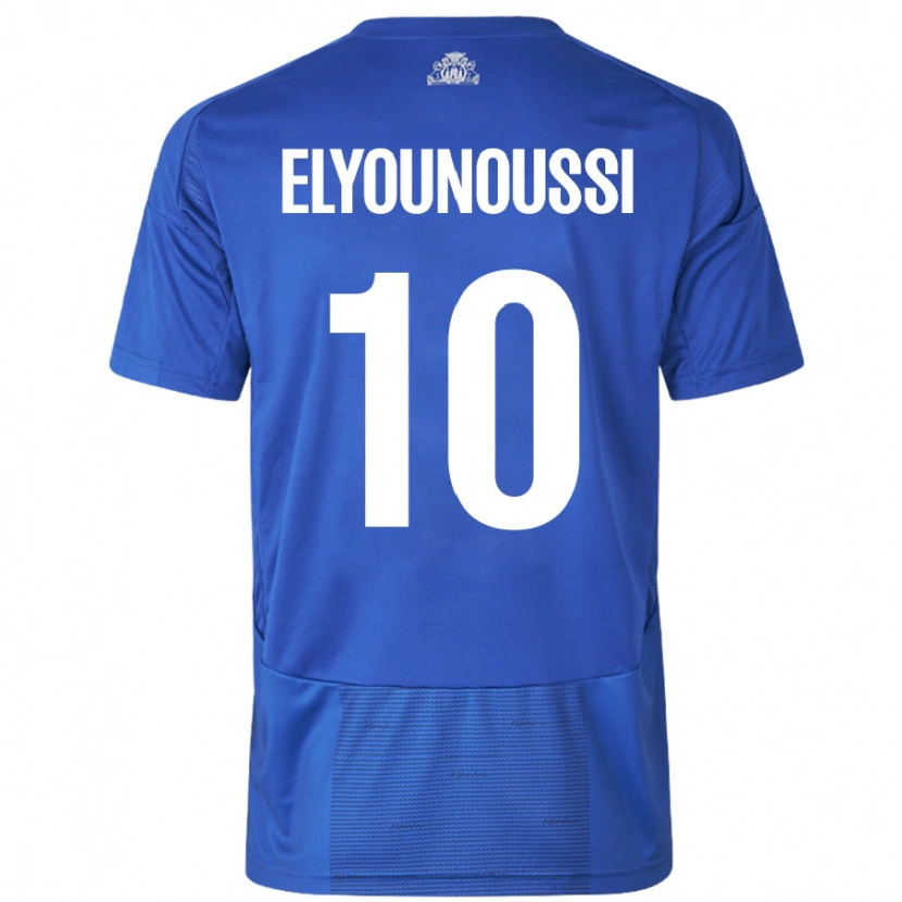 Danxen Men Mohamed Elyounoussi #10 White Blue Away Jersey 2024/25 T-Shirt