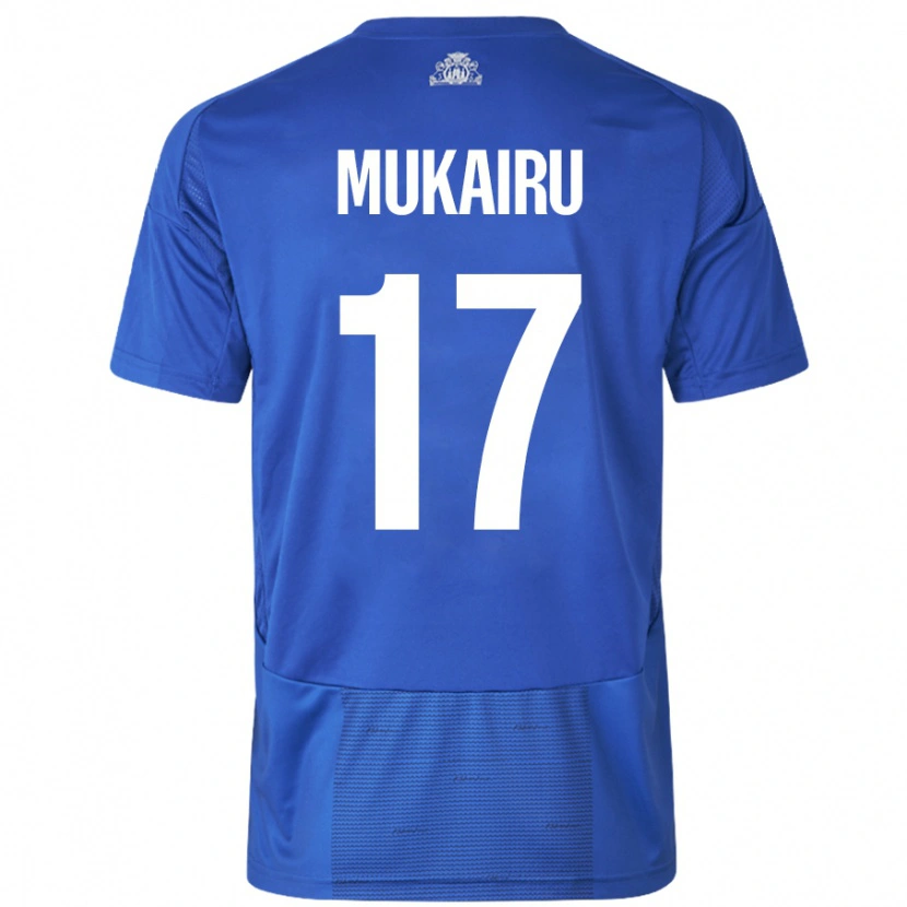Danxen Men Paul Mukairu #17 White Blue Away Jersey 2024/25 T-Shirt