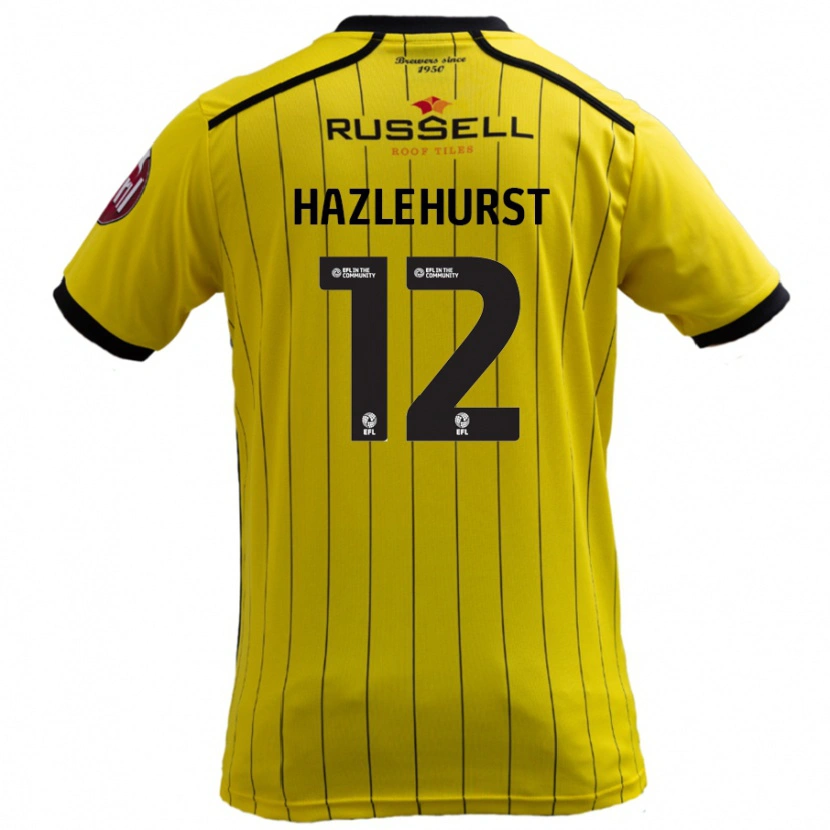 Danxen Women Jack Hazlehurst #12 Yellow Home Jersey 2024/25 T-Shirt