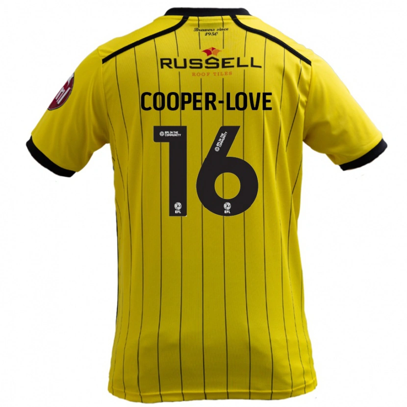 Danxen Women Jack Cooper-Love #16 Yellow Home Jersey 2024/25 T-Shirt
