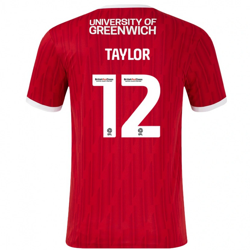 Danxen Women Terry Taylor #12 Red White Home Jersey 2024/25 T-Shirt