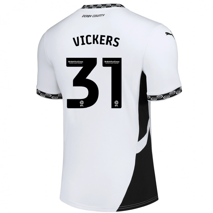 Danxen Women Josh Vickers #31 White Black Home Jersey 2024/25 T-Shirt