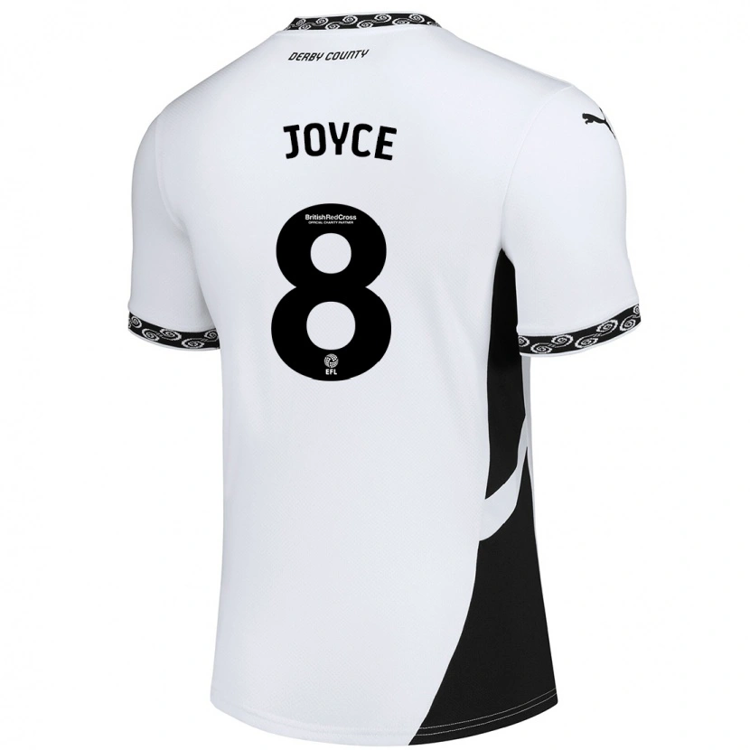 Danxen Women Emily Joyce #8 White Black Home Jersey 2024/25 T-Shirt