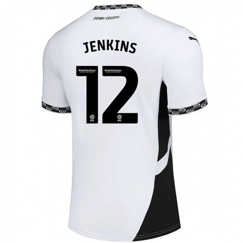 Danxen Women Camille Jenkins #12 White Black Home Jersey 2024/25 T-Shirt