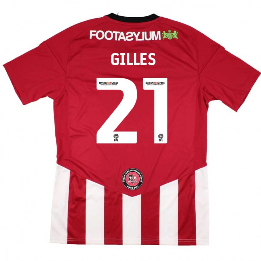 Danxen Women Sophie Gilles #21 Red White Home Jersey 2024/25 T-Shirt