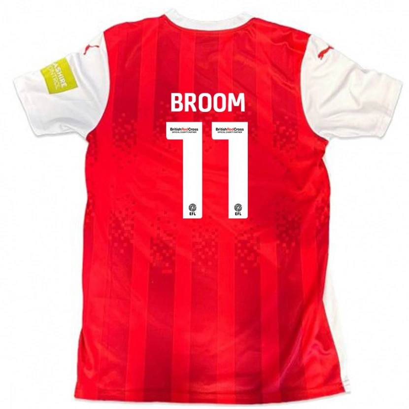 Danxen Women Ryan Broom #11 Red White Home Jersey 2024/25 T-Shirt