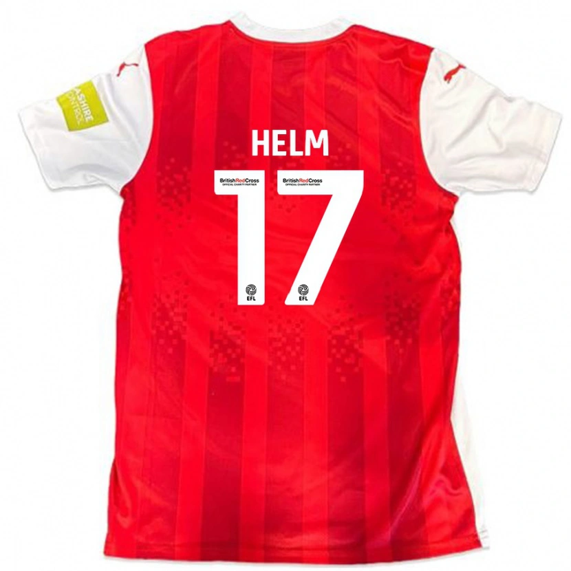 Danxen Women Mark Helm #17 Red White Home Jersey 2024/25 T-Shirt
