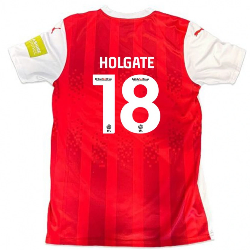 Danxen Women Harrison Holgate #18 Red White Home Jersey 2024/25 T-Shirt