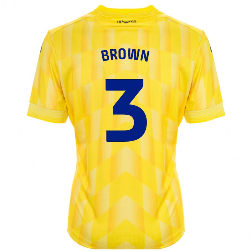 Danxen Women Ciaron Brown #3 Yellow Home Jersey 2024/25 T-Shirt