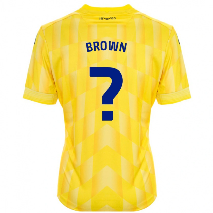 Danxen Women Georgia Brown #0 Yellow Home Jersey 2024/25 T-Shirt