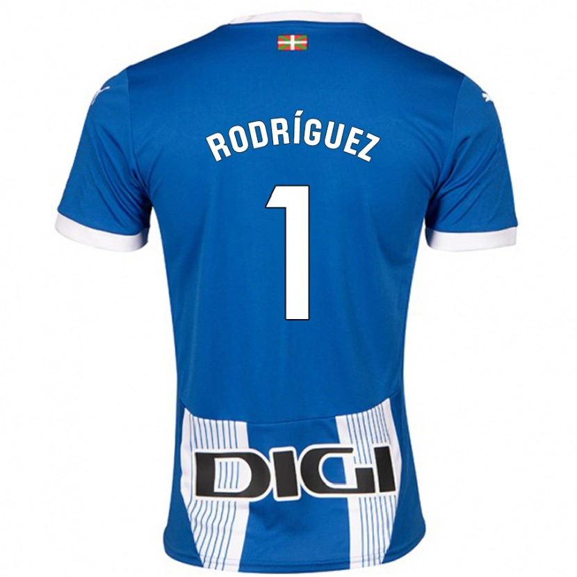 Danxen Women Adrián Rodríguez #1 Blue Home Jersey 2024/25 T-Shirt