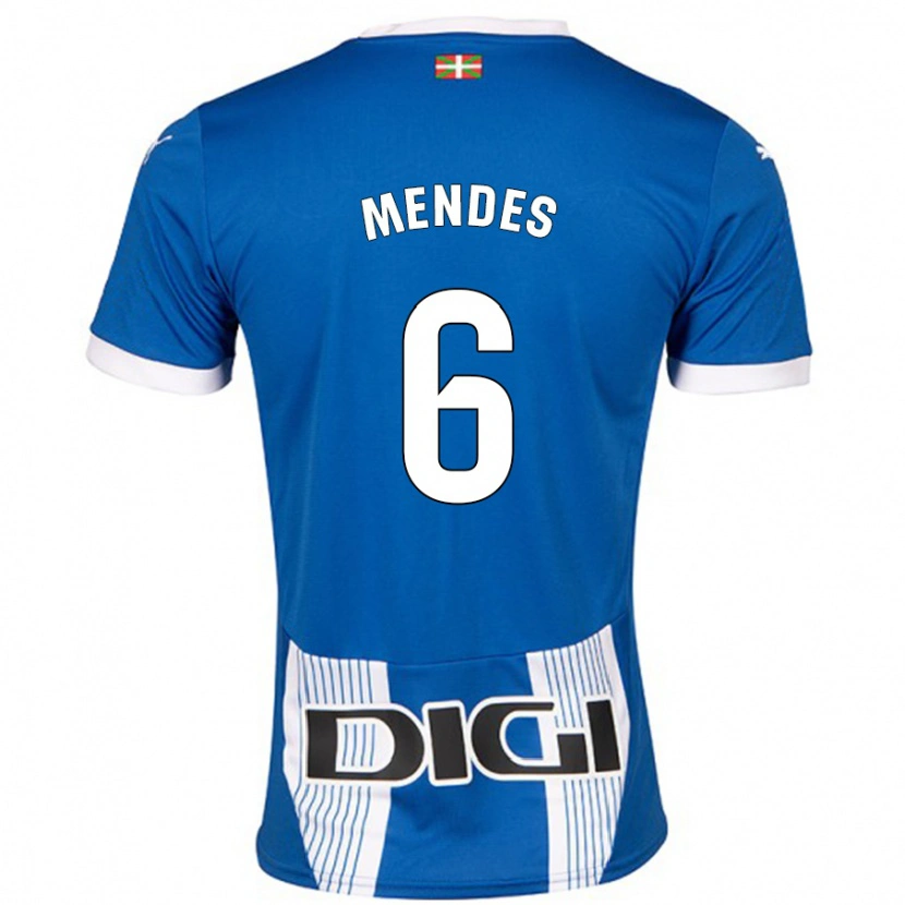 Danxen Women Tomás Mendes #6 Blue Home Jersey 2024/25 T-Shirt