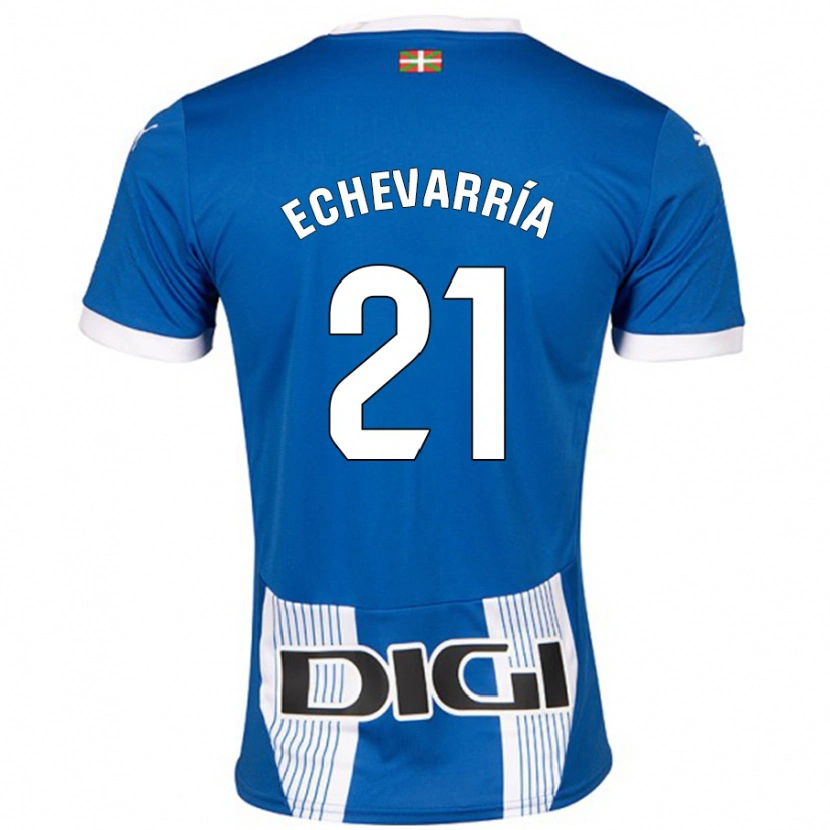 Danxen Women Martin Echevarría #21 Blue Home Jersey 2024/25 T-Shirt