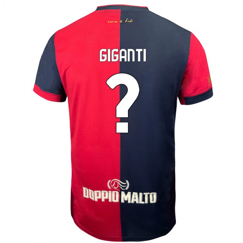 Danxen Women Michele Giganti #0 Red Darker Blue Home Jersey 2024/25 T-Shirt