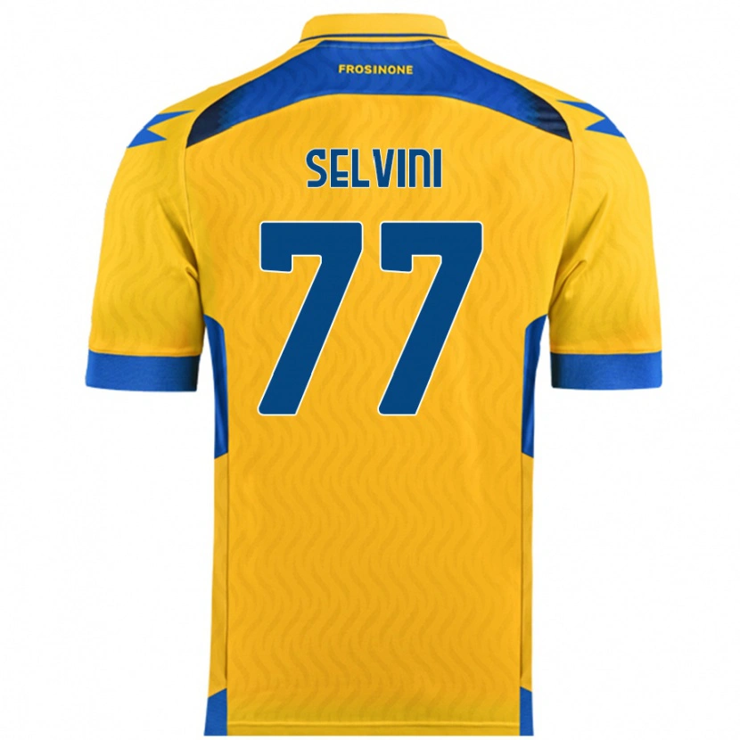 Danxen Women Alessandro Selvini #77 Yellow Home Jersey 2024/25 T-Shirt