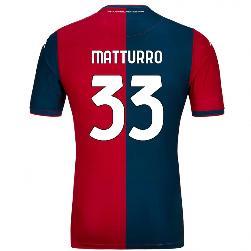 Danxen Women Alan Matturro #33 Red Dark Blue Home Jersey 2024/25 T-Shirt