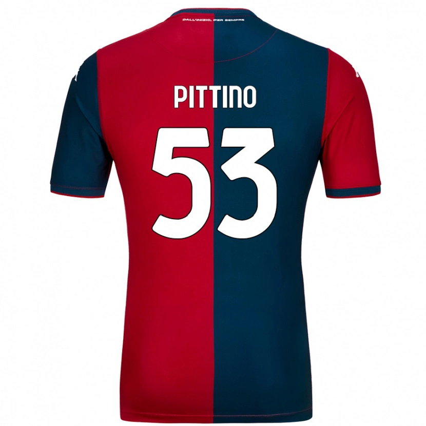 Danxen Women Tommaso Pittino #53 Red Dark Blue Home Jersey 2024/25 T-Shirt