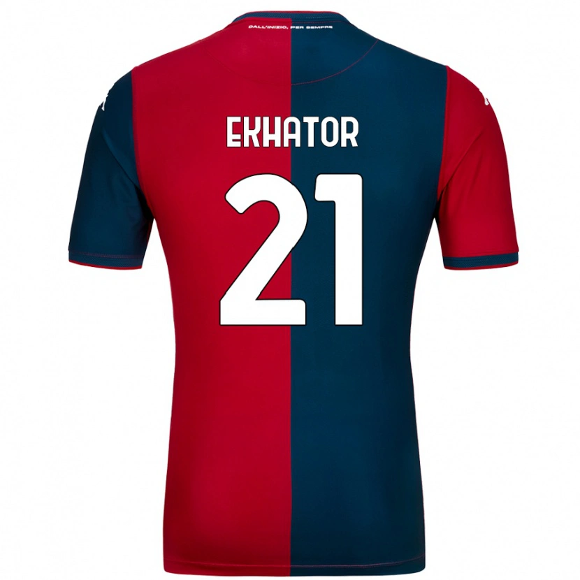 Danxen Women Jeff Ekhator #21 Red Dark Blue Home Jersey 2024/25 T-Shirt