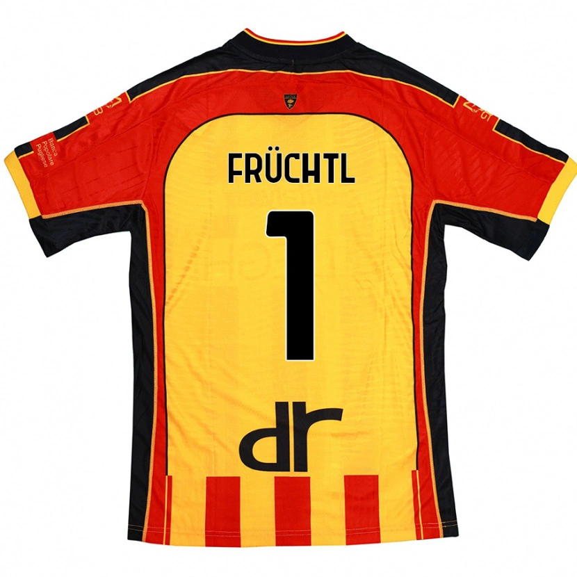 Danxen Women Christian Früchtl #1 Yellow Red Home Jersey 2024/25 T-Shirt