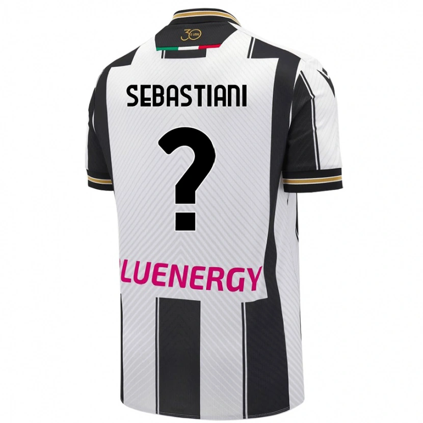 Danxen Women Josè Alberto Sebastiani #0 White Black Home Jersey 2024/25 T-Shirt