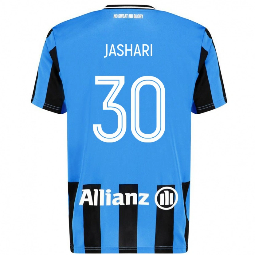 Danxen Women Ardon Jashari #30 Sky Blue Black Home Jersey 2024/25 T-Shirt