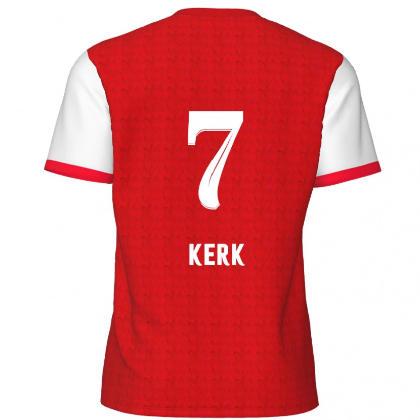 Danxen Women Gyrano Kerk #7 Red White Home Jersey 2024/25 T-Shirt