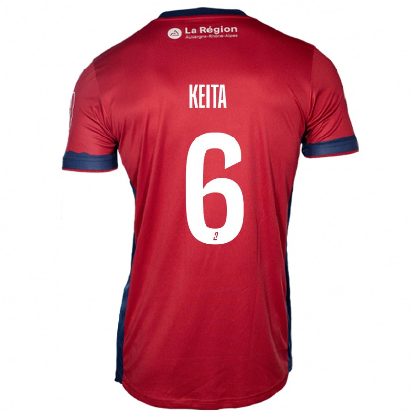 Danxen Women Habib Keïta #6 Light Burgundy Home Jersey 2024/25 T-Shirt