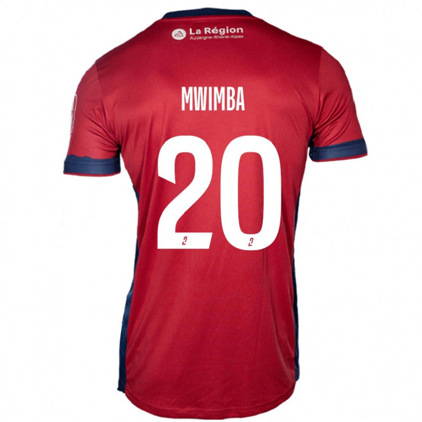 Danxen Women Josué Mwimba Isala #20 Light Burgundy Home Jersey 2024/25 T-Shirt