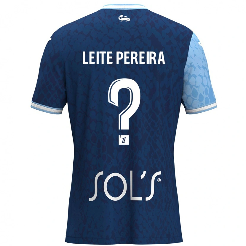 Danxen Women Matéo Leite Pereira #0 Sky Blue Dark Blue Home Jersey 2024/25 T-Shirt