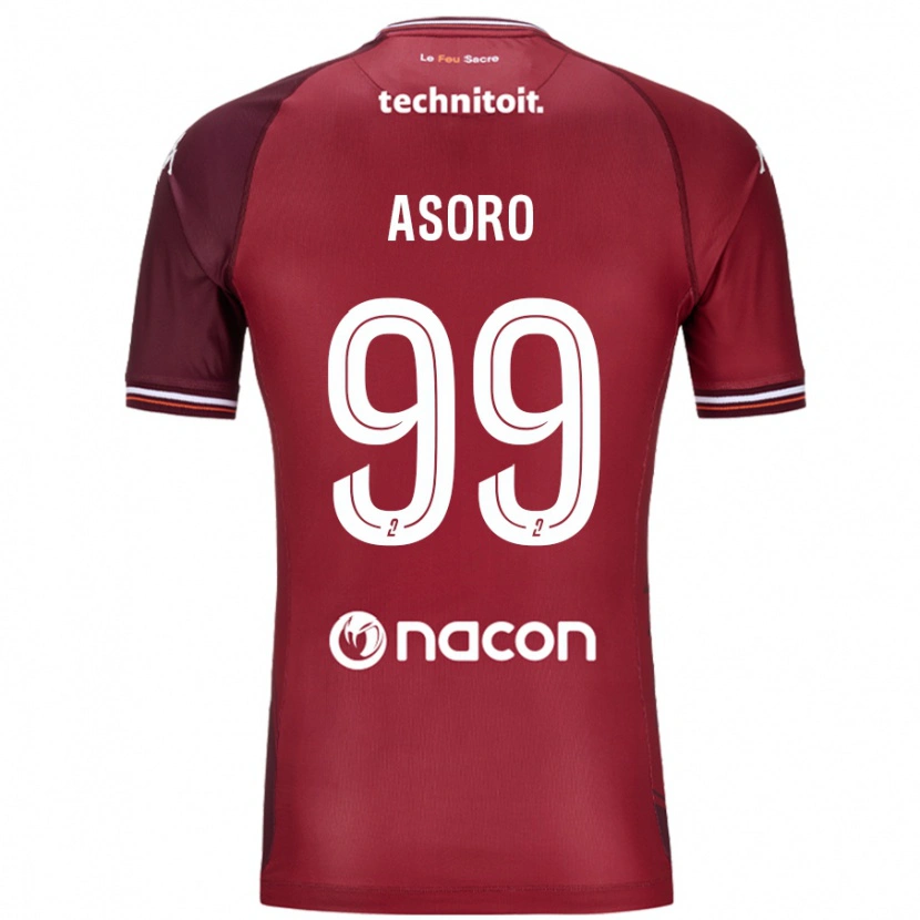 Danxen Women Joel Asoro #99 Red Granata Home Jersey 2024/25 T-Shirt