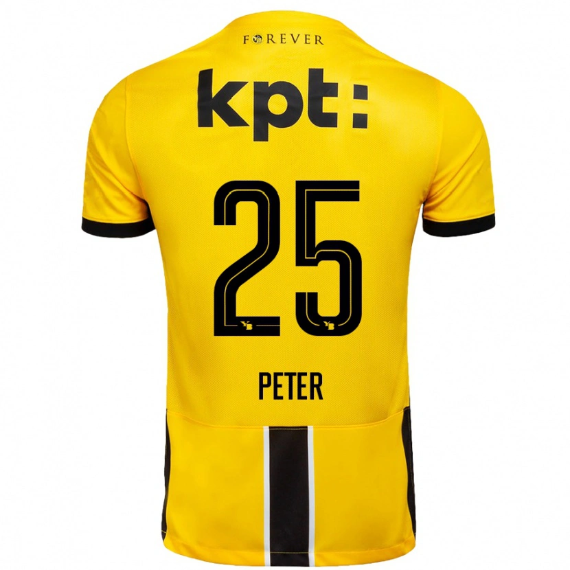 Danxen Women Luc Peter #25 Yellow Black Home Jersey 2024/25 T-Shirt