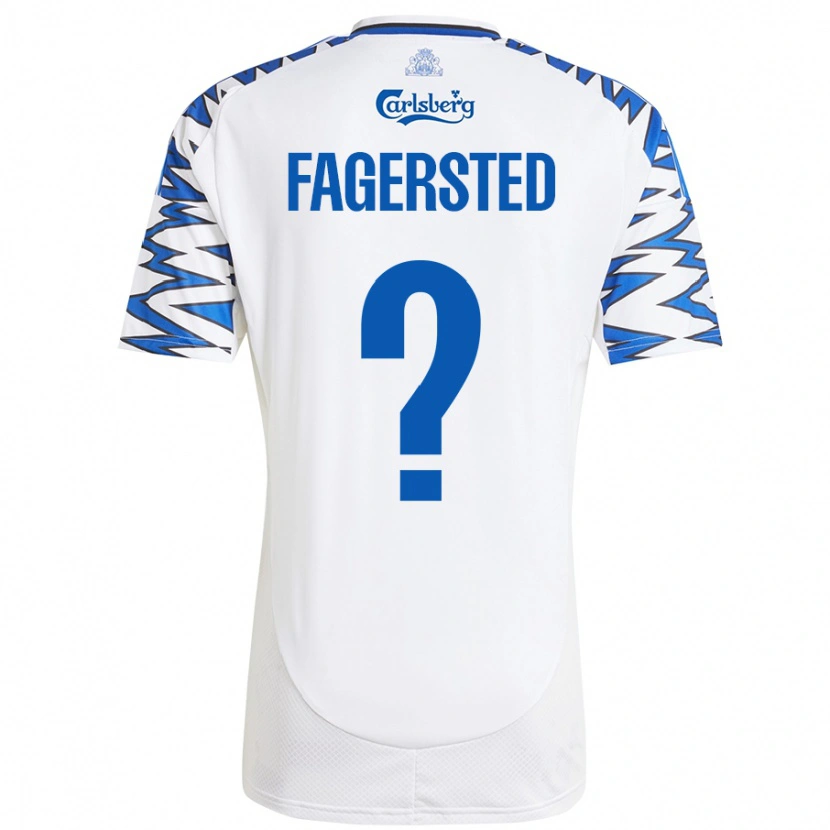 Danxen Women Johan Fagersted #0 White Sky Blue Home Jersey 2024/25 T-Shirt