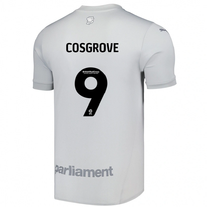 Danxen Women Sam Cosgrove #9 Silver Gray Away Jersey 2024/25 T-Shirt