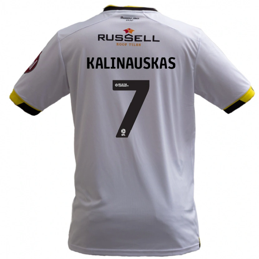 Danxen Women Tomas Kalinauskas #7 White Away Jersey 2024/25 T-Shirt
