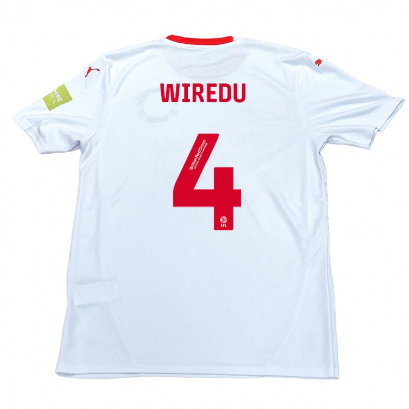 Danxen Women Brendan Wiredu #4 White Away Jersey 2024/25 T-Shirt