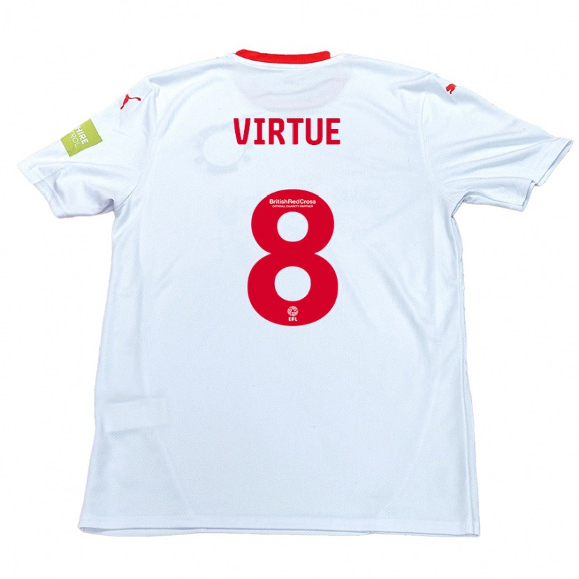 Danxen Women Matty Virtue #8 White Away Jersey 2024/25 T-Shirt