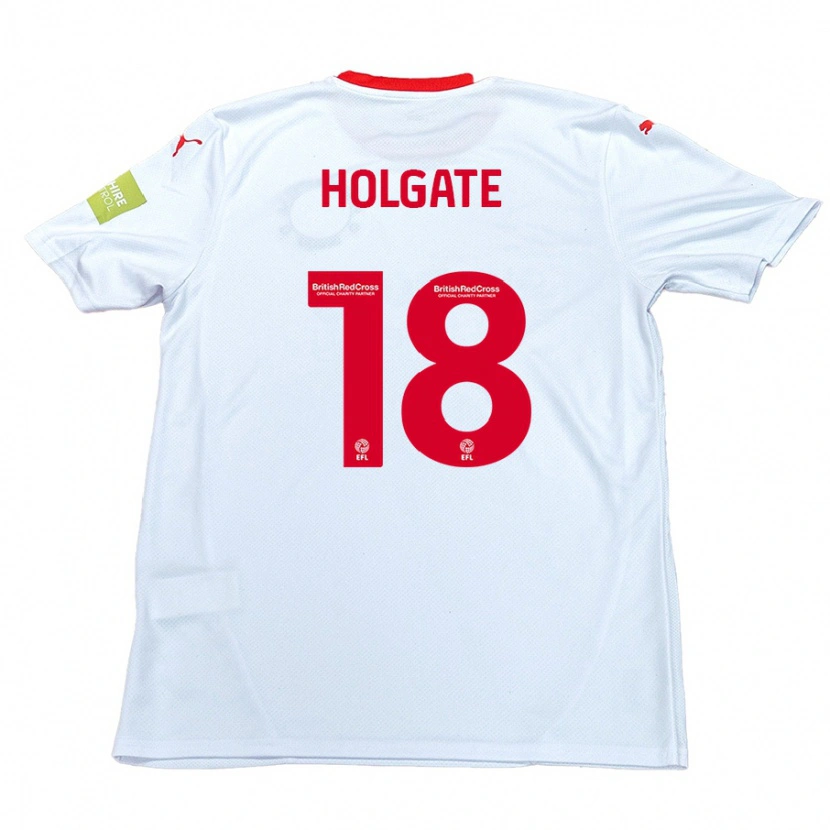 Danxen Women Harrison Holgate #18 White Away Jersey 2024/25 T-Shirt