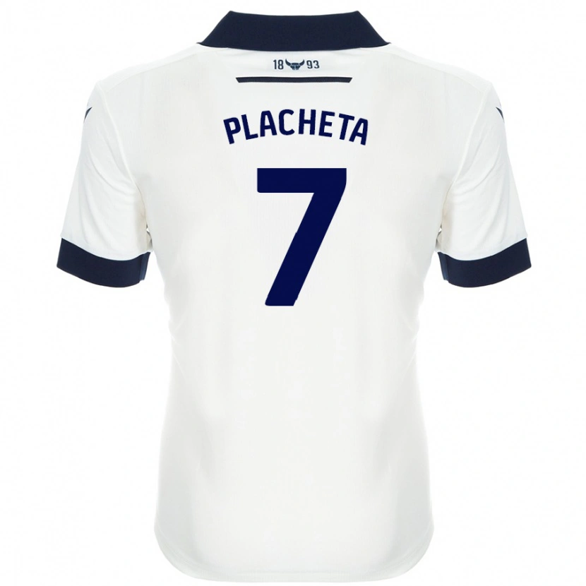 Danxen Women Przemyslaw Placheta #7 White Navy Blue Away Jersey 2024/25 T-Shirt