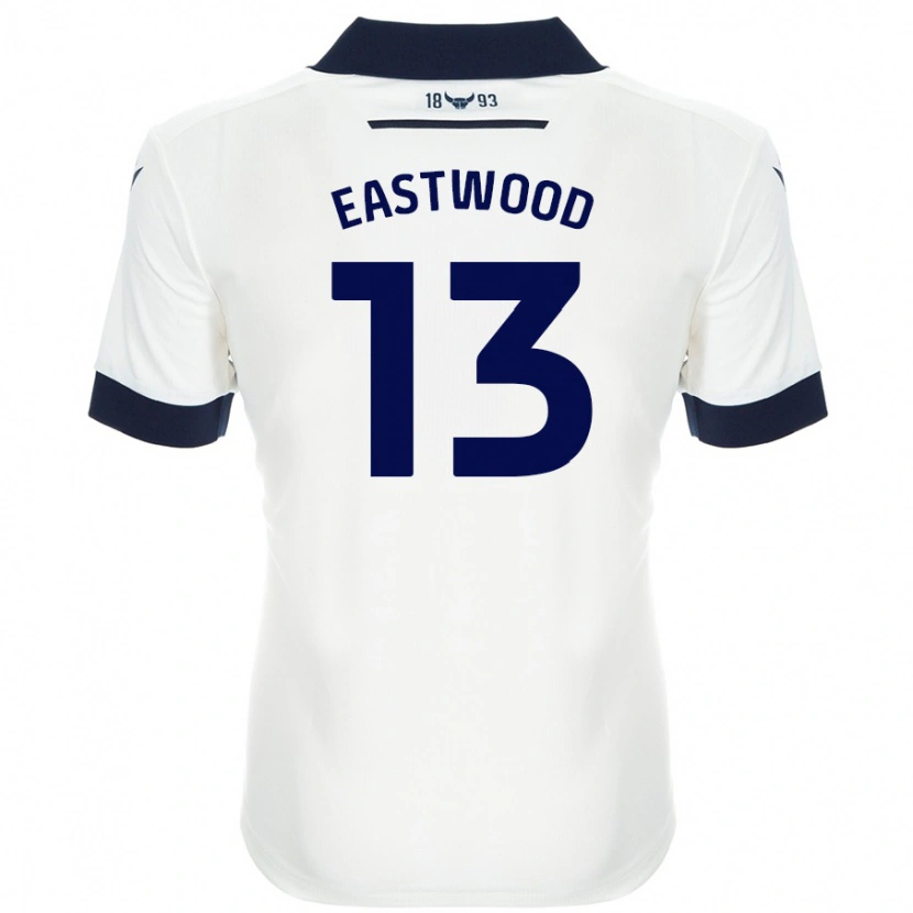 Danxen Women Simon Eastwood #13 White Navy Blue Away Jersey 2024/25 T-Shirt