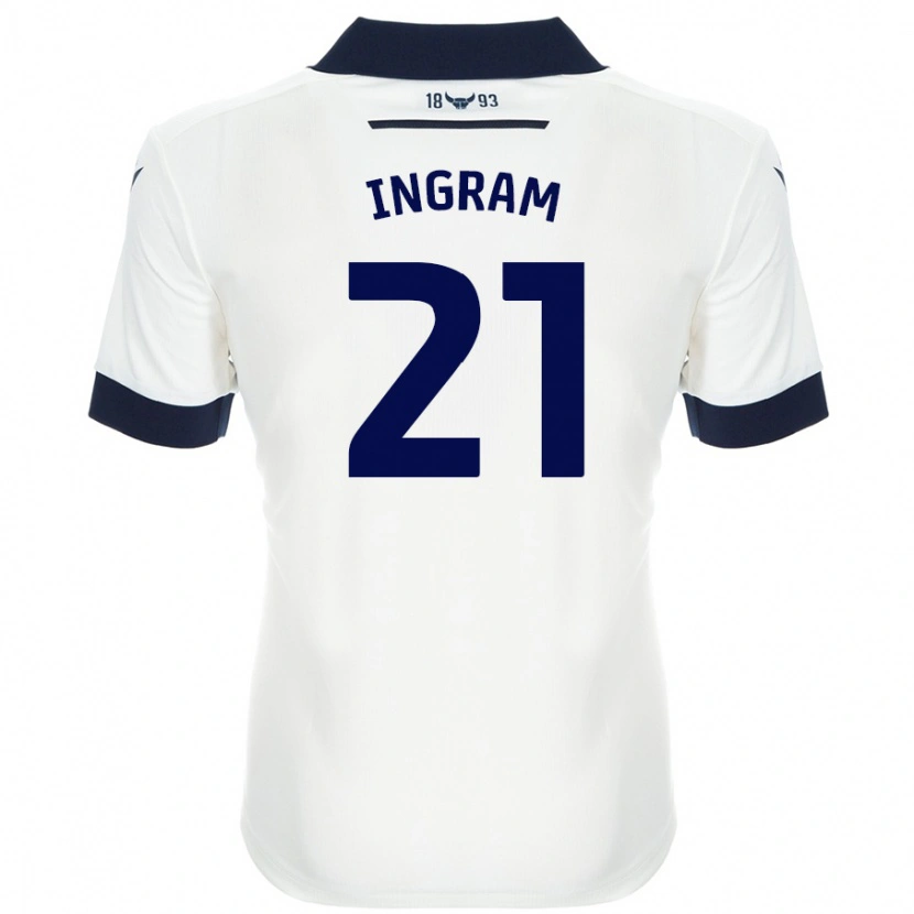 Danxen Women Matt Ingram #21 White Navy Blue Away Jersey 2024/25 T-Shirt