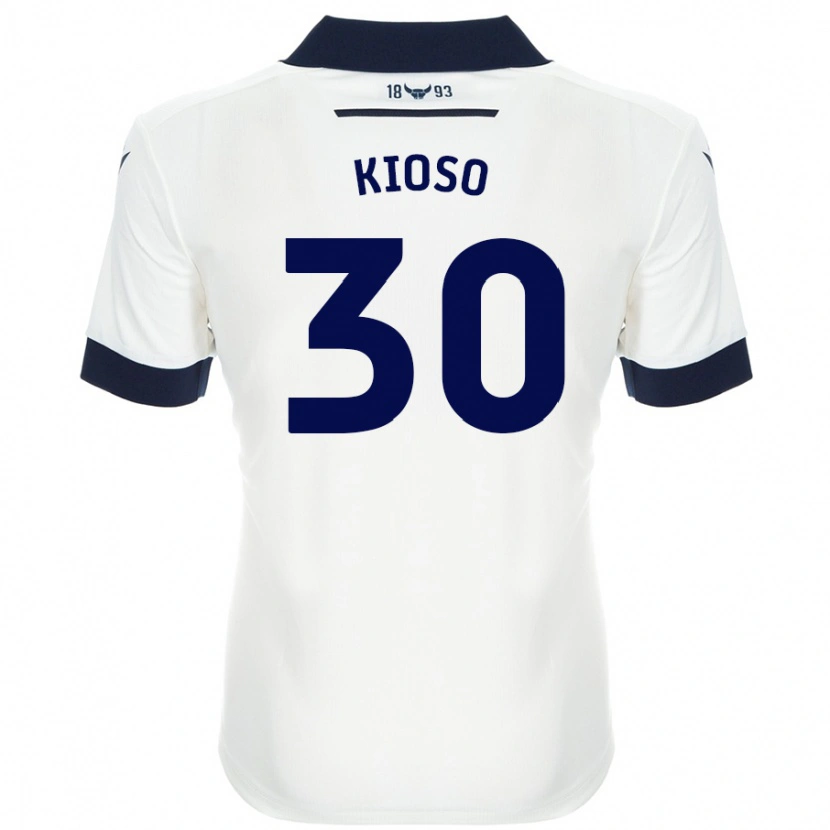 Danxen Women Peter Kioso #30 White Navy Blue Away Jersey 2024/25 T-Shirt