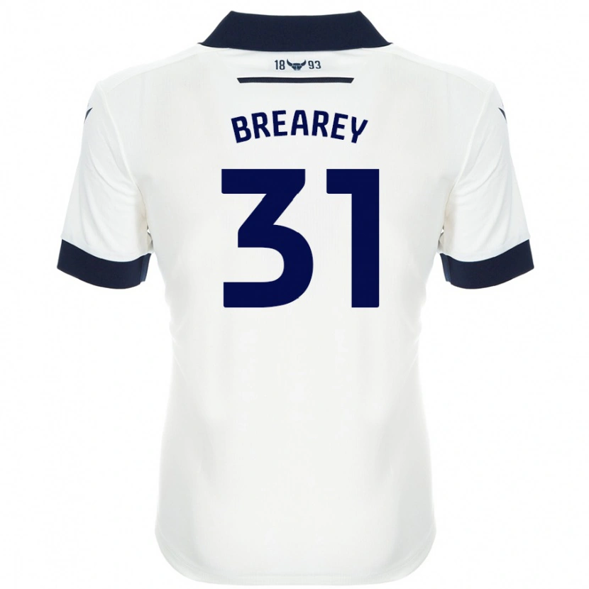 Danxen Women Eddie Brearey #31 White Navy Blue Away Jersey 2024/25 T-Shirt