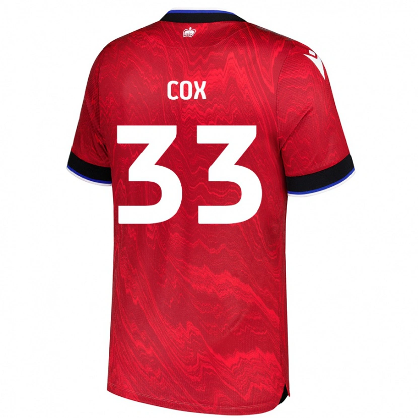 Danxen Women Bella Cox #33 Red Black Away Jersey 2024/25 T-Shirt